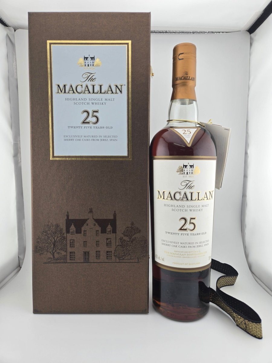 マッカラン25年 シェリーカスク シングルモルトウイスキー700ml旧ボトル箱付き - LIQUOR JOY