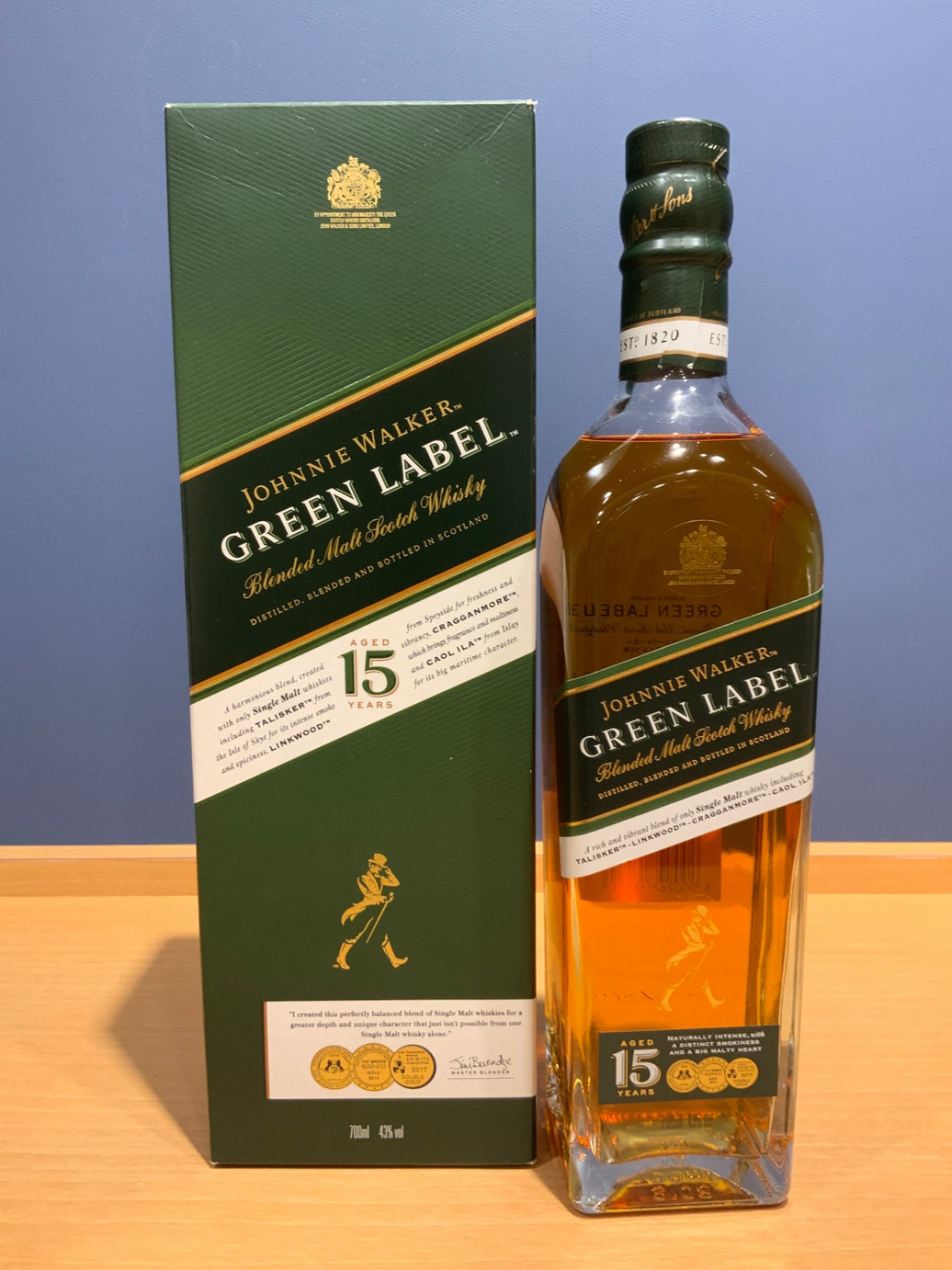 ジョニーウォーカー グリーンラベル 15年 750ml (オールドボトル)