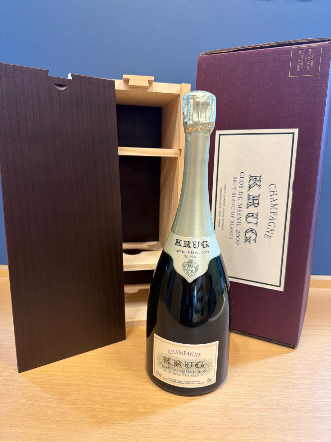 KRUG クリュッグ クロ デュ メニル ブリュット ブラン ド ブラン 2009 750ml 12.5% 木箱/冊子付