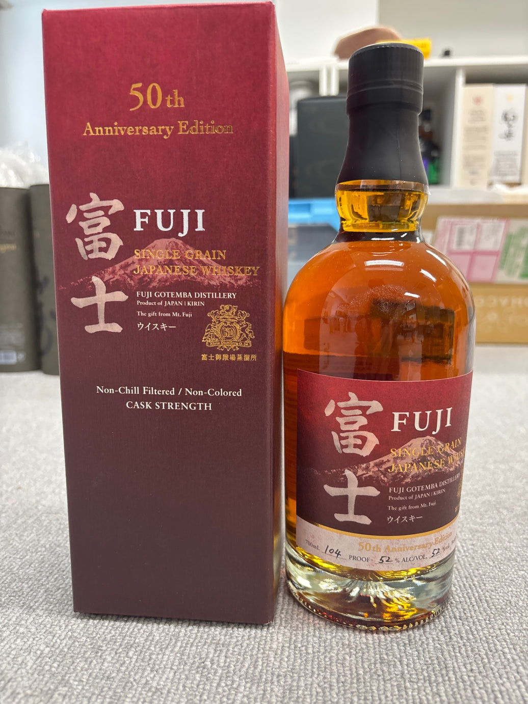 FUJI Fuji Gotemba Distillery 50th Anniversary Edition Single Grain Whisky with Box