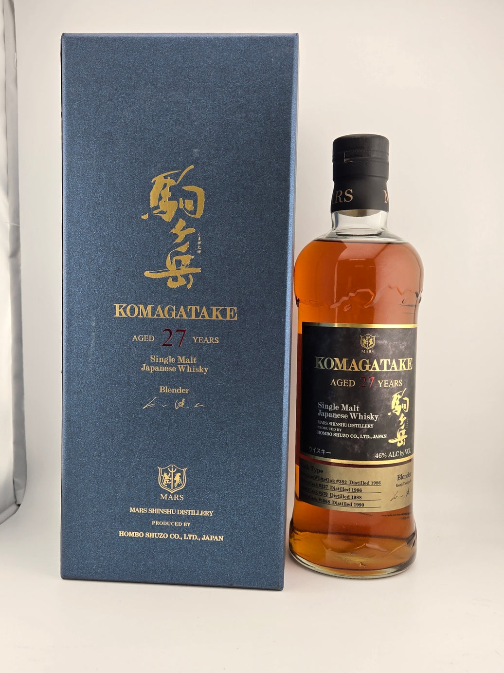 国産ウイスキー シングルモルト駒ヶ岳 AGED 27 YEARS 46度 700ml 化粧箱入 本坊酒造 マルス信州蒸留所