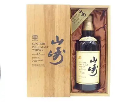 山崎ピュアモルトウィスキー12年 750ml 『向獅子』 木箱入り