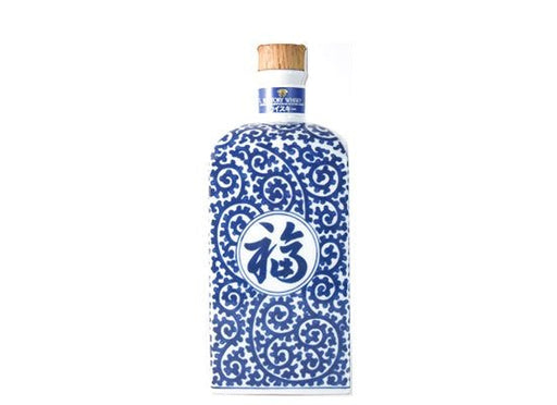 山崎12年 有田焼 染付蛸唐草「福」文角瓶 - LIQUOR JOY