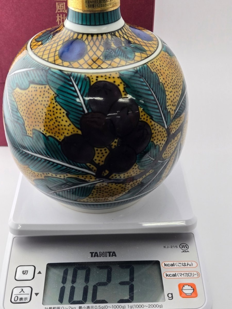 サントリー響21年　スペシャルボトルコレクション　九谷焼　吉田屋風枇杷文瓶 響21年九谷焼 吉田屋風枇杷文瓶