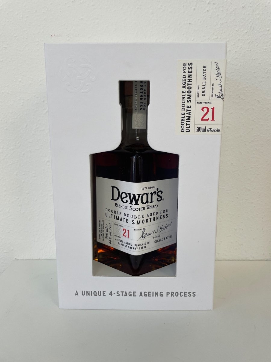 デュワーズ ダブルダブル 21年 [ ウイスキー イギリス 500ml ] [ギフトBox入り] - LIQUOR JOY