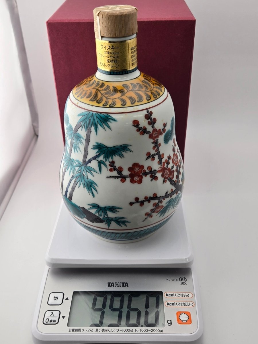 響 21年 九谷焼 古九谷風松竹梅文瓢形瓶 - LIQUOR JOY