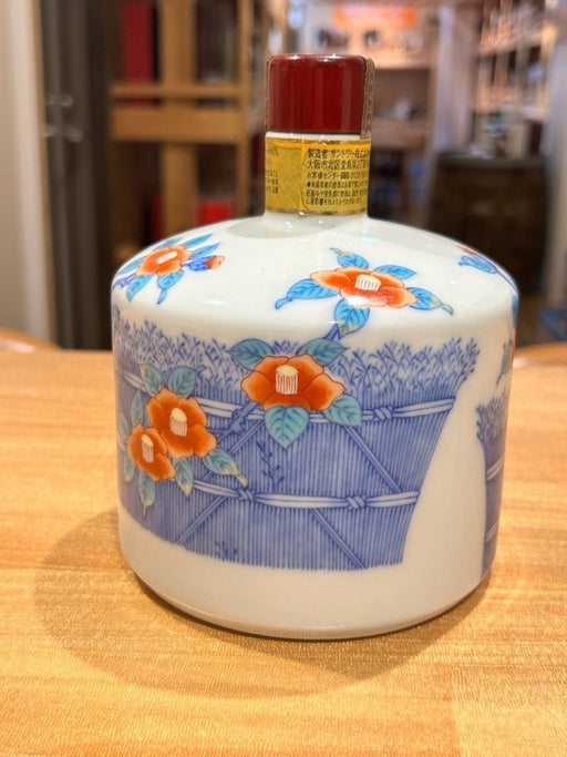 響21年 響 HIBIKI ひびき 有田焼 サントリー SUNTORY 有田焼 色絵椿柴垣文筒形瓶 陶器ボトル - LIQUOR JOY