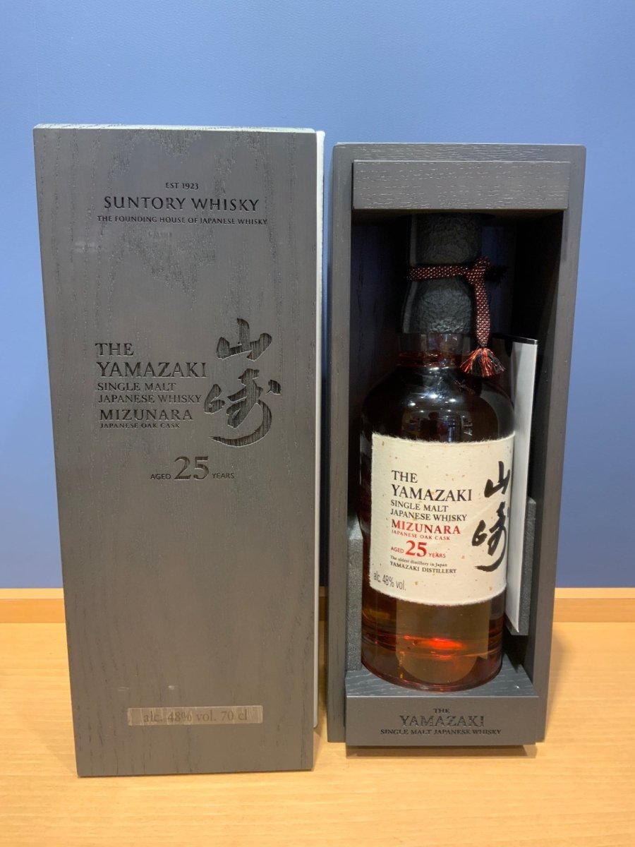山崎25年 ミズナラ シングルモルト ウイスキー - LIQUOR JOY