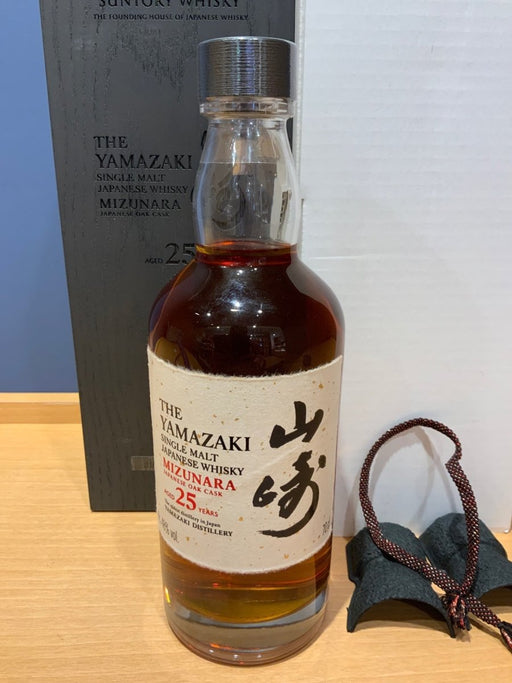 山崎25年 ミズナラ シングルモルト ウイスキー - LIQUOR JOY