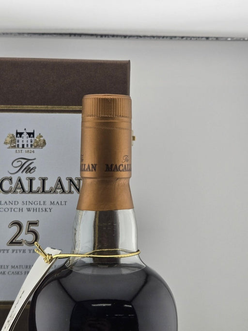 マッカラン25年 シェリーカスク シングルモルトウイスキー700ml旧ボトル箱付き - LIQUOR JOY