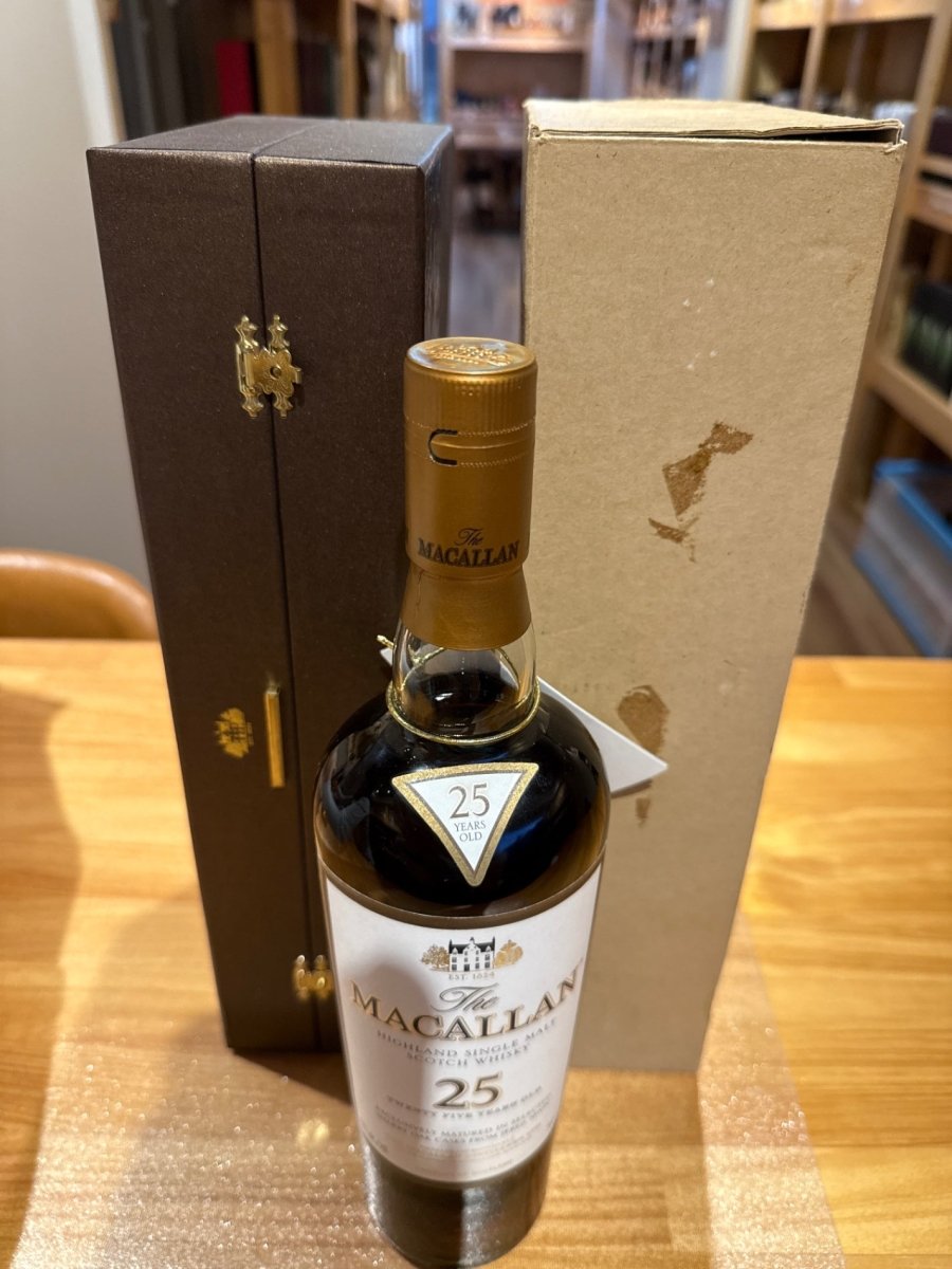 マッカラン25年 シェリーカスク シングルモルトウイスキー700ml旧ボトル箱付き - LIQUOR JOY