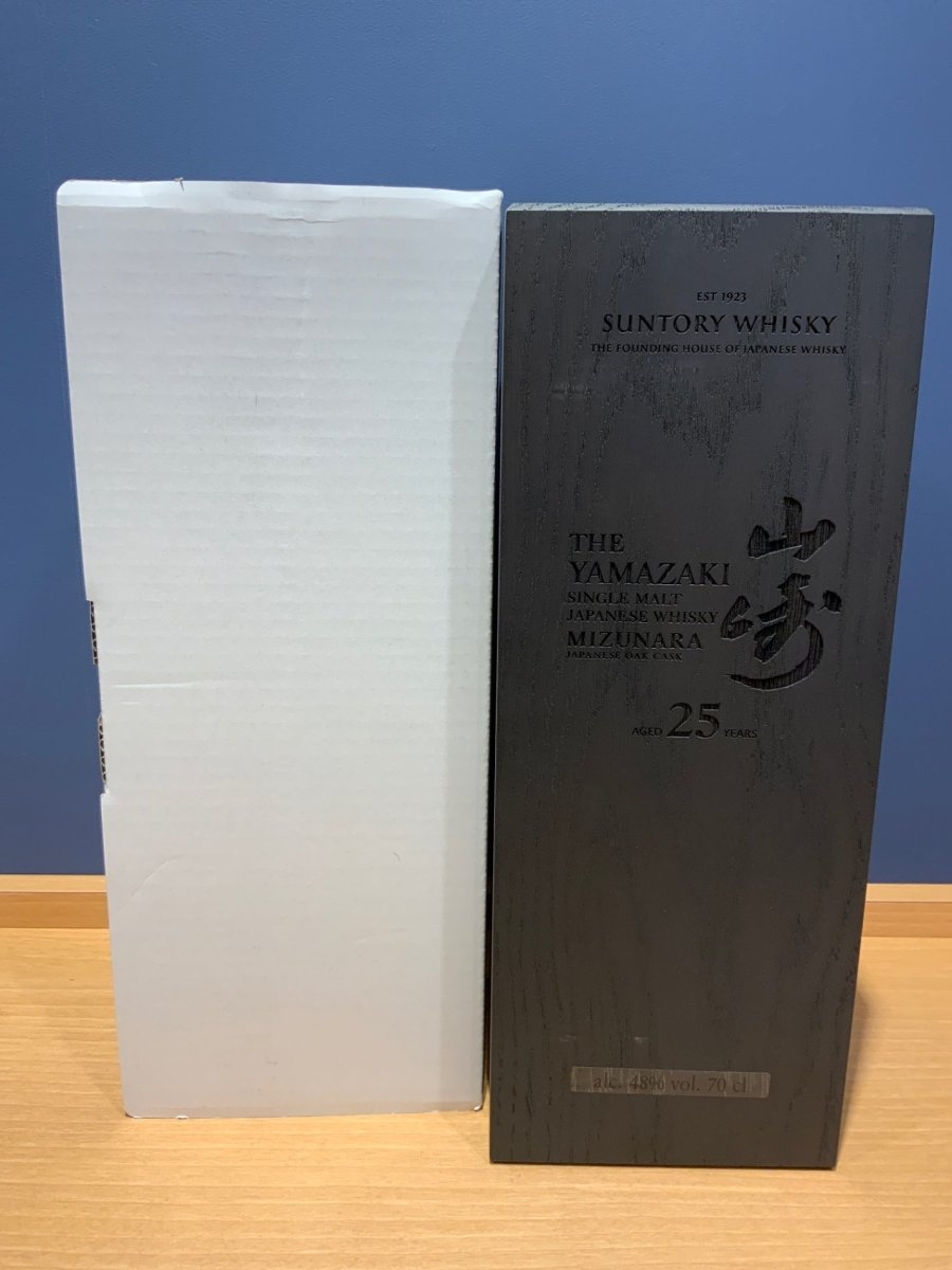 山崎25年 ミズナラ シングルモルト ウイスキー - LIQUOR JOY