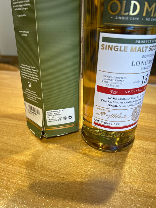 Hunter Laing Old Malt Cask Longmorn 1996 18 Year Old 50% ABV 700ml