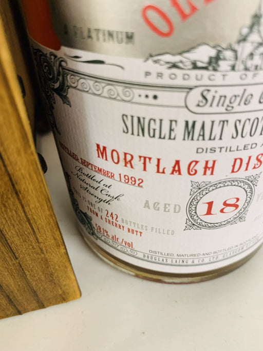 OLD &amp; RARE Single Cask Mortlach 1992 18 Year Old