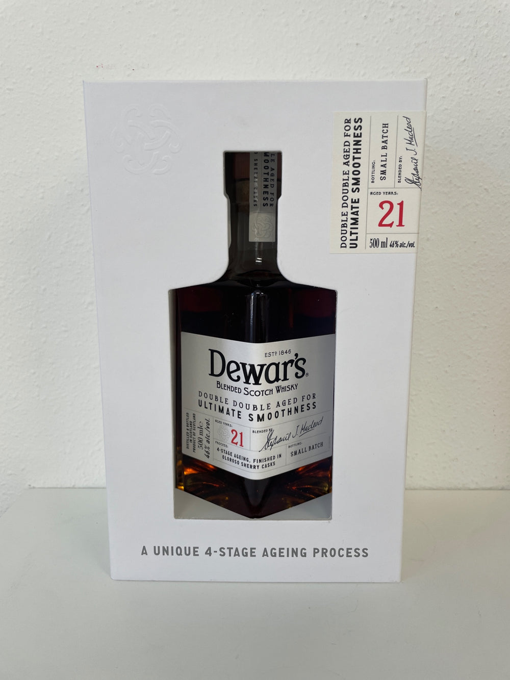 デュワーズ ダブルダブル 21年 [ ウイスキー イギリス 500ml ] [ギフトBox入り]