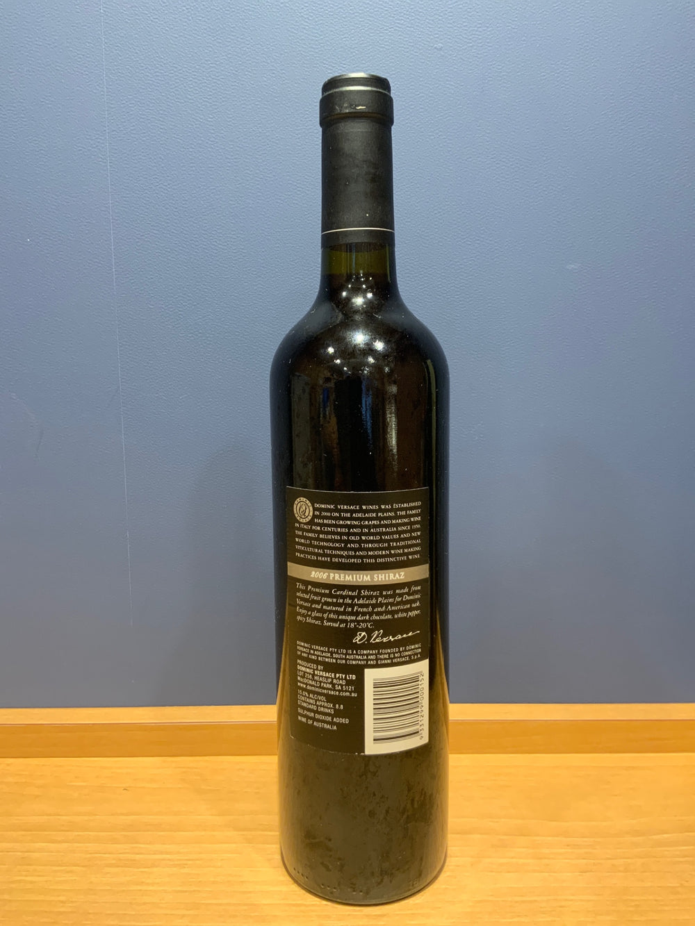Dominic Versace Wines Premium Shiraz2006