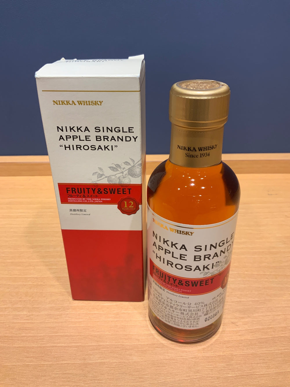 ニッカ シングルアップルブランデー 弘前 12年　フルーティ&スイート　180ml