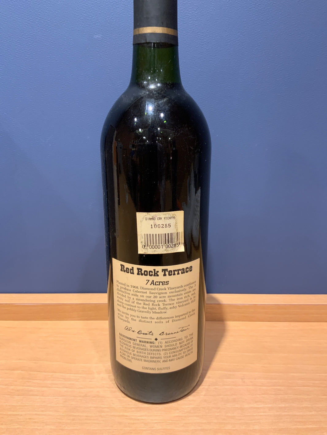 image Red Rock Terrace Caberunet Sauvignon Diamond Creek 1996