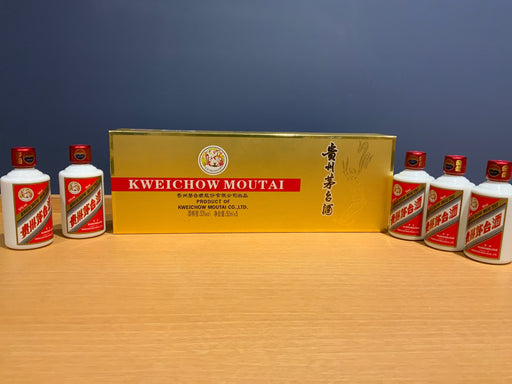 貴州茅台酒(飛天) 50mlx5本GOLD 化粧箱入 53度 2025年
