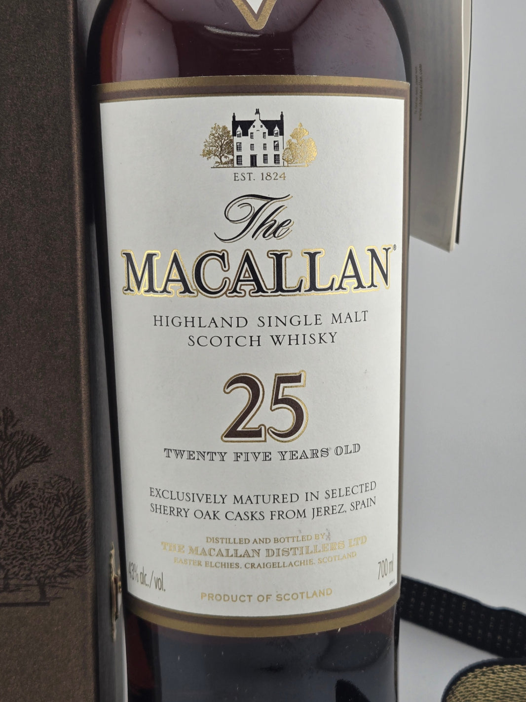 image マッカラン25年 シェリーカスク シングルモルトウイスキー700ml旧ボトル箱付き
