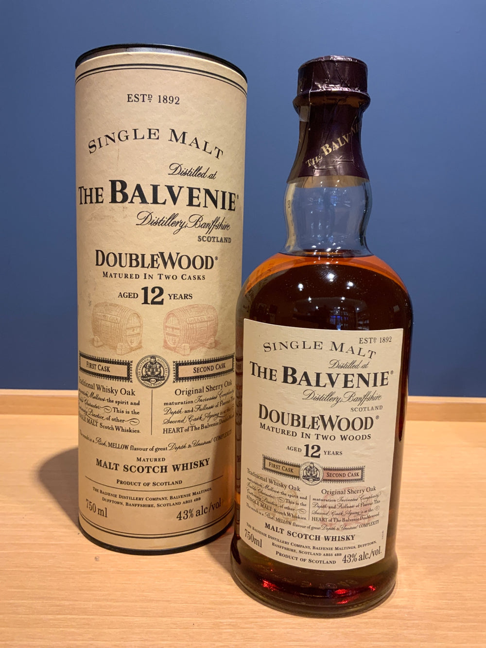 THE BALVENIE ザ・バルヴェニー DOUBLE WOOD 12年 MATURED IN TWO CASK 700ml 43%