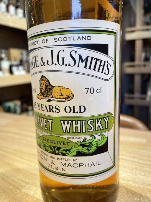 GM Smith Glenlivet 15 Year Old Green Label