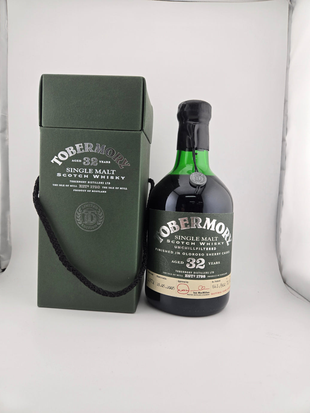 1972 Tobermory 32 Year Old Oloroso Sherry Cask Finish Single Malt Scotch Whisky