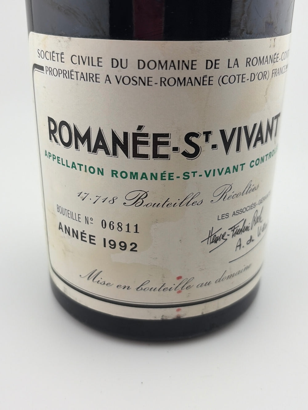 Romanee St. Vivant ロマネ・サン・ヴィヴァン 1992