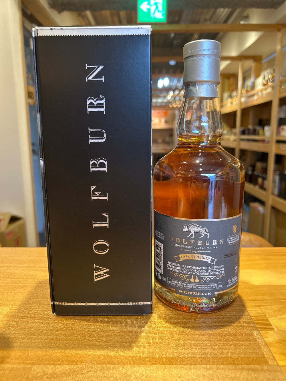 Wolfburn Cask Strength Sherry and Bourbon Cask Single Malt Scotch Whisky, 700ml, Scotland
