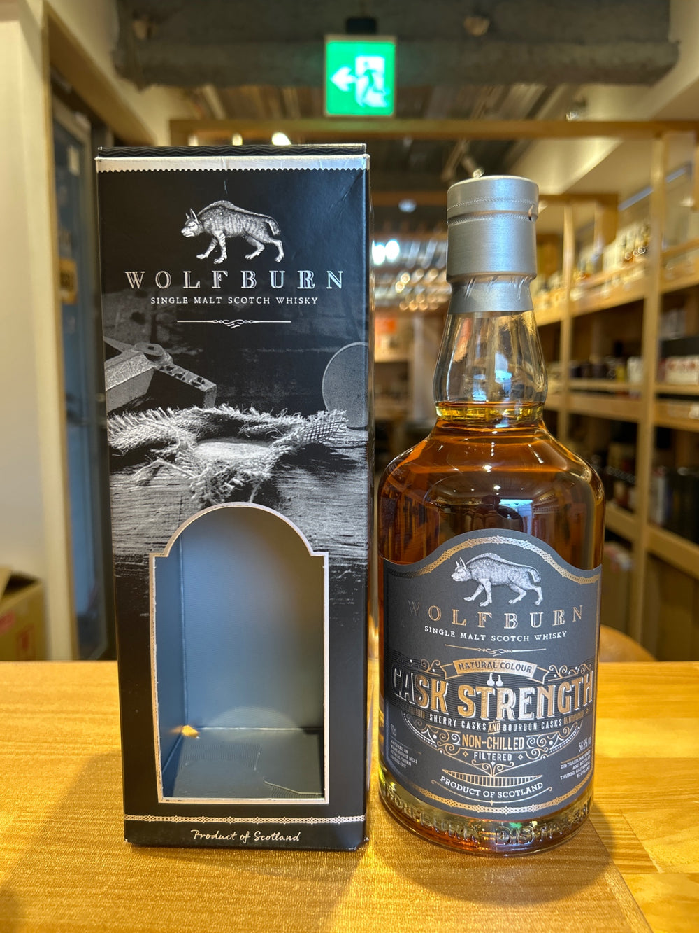 Wolfburn Cask Strength Sherry and Bourbon Cask Single Malt Scotch Whisky, 700ml, Scotland