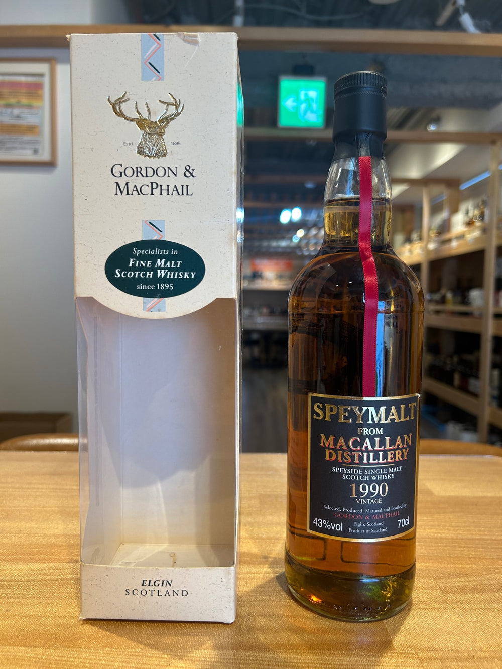 G&Mマッカラン　1990 SPEYMALT 箱付き