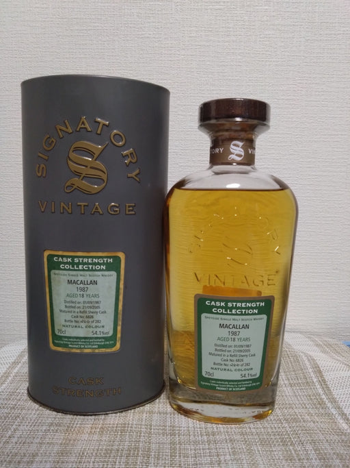 マッカラン18年　1987 SIGNATORY VINTAGE