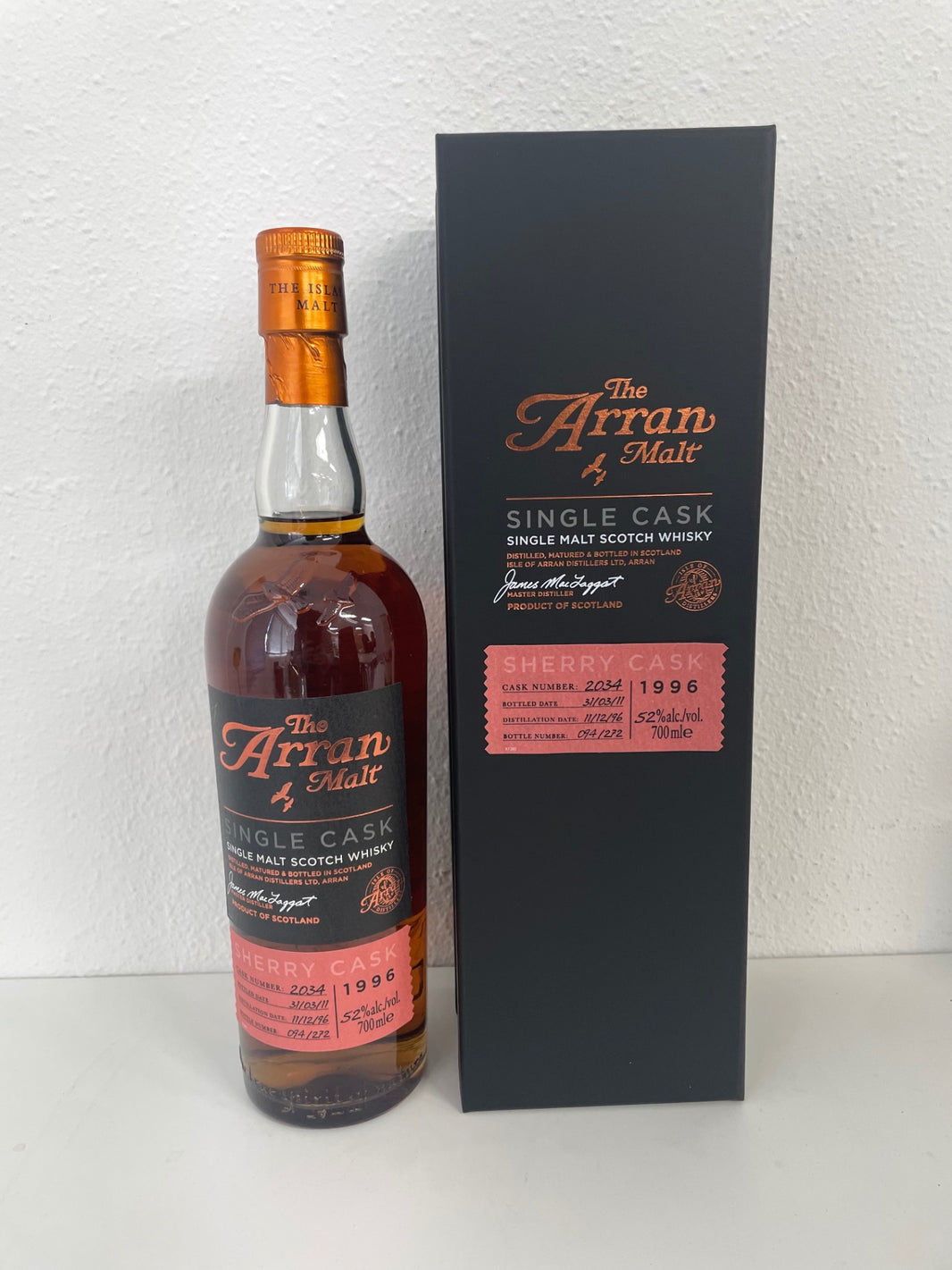 Arran Single Cask Whisky 1996 with Box 700ml