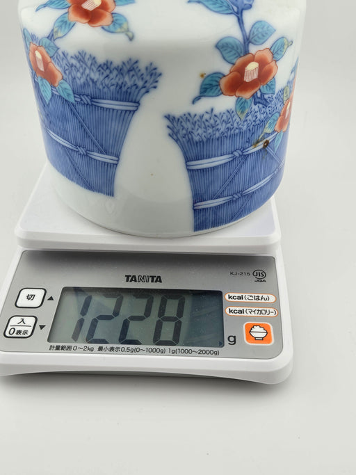 響21年 響 HIBIKI ひびき 有田焼 サントリー SUNTORY 有田焼 色絵椿柴垣文筒形瓶 陶器ボトル