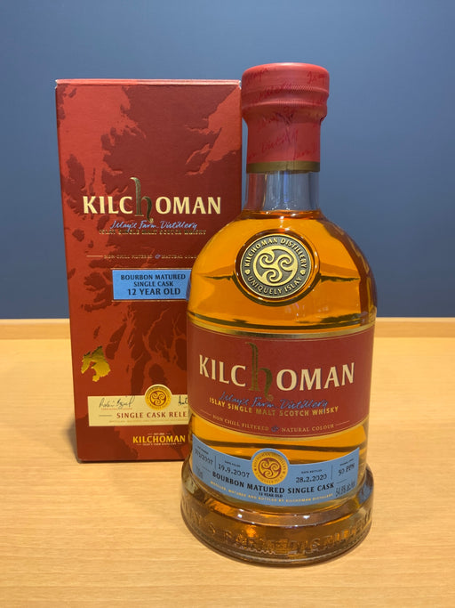 キルホーマン 2011 バーボンバレル12年 アイラ シングルモルト スコッチ ウィスキー 52.6度 箱付 700ml