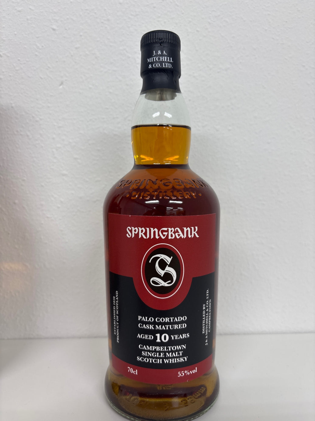 スプリングバンク　10年　パロコルタドシェリーカスク　55％　700ml