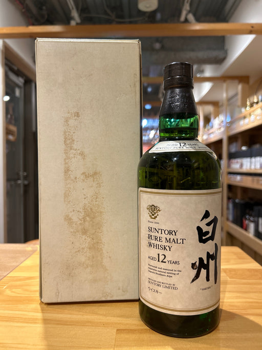 Suntory Hakushu 12 Year Old, 750ml, 43% ABV, Pure Malt Whisky, Discontinued, Vintage, Hibiki Mark, Old Bottle