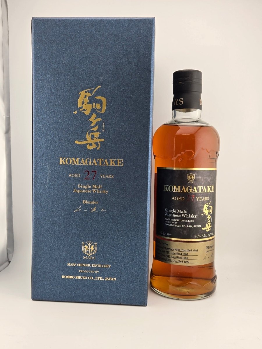 国産ウイスキー シングルモルト駒ヶ岳 AGED 27 YEARS 46度 700ml 化粧箱入 本坊酒造 マルス信州蒸留所 - LIQUOR JOY