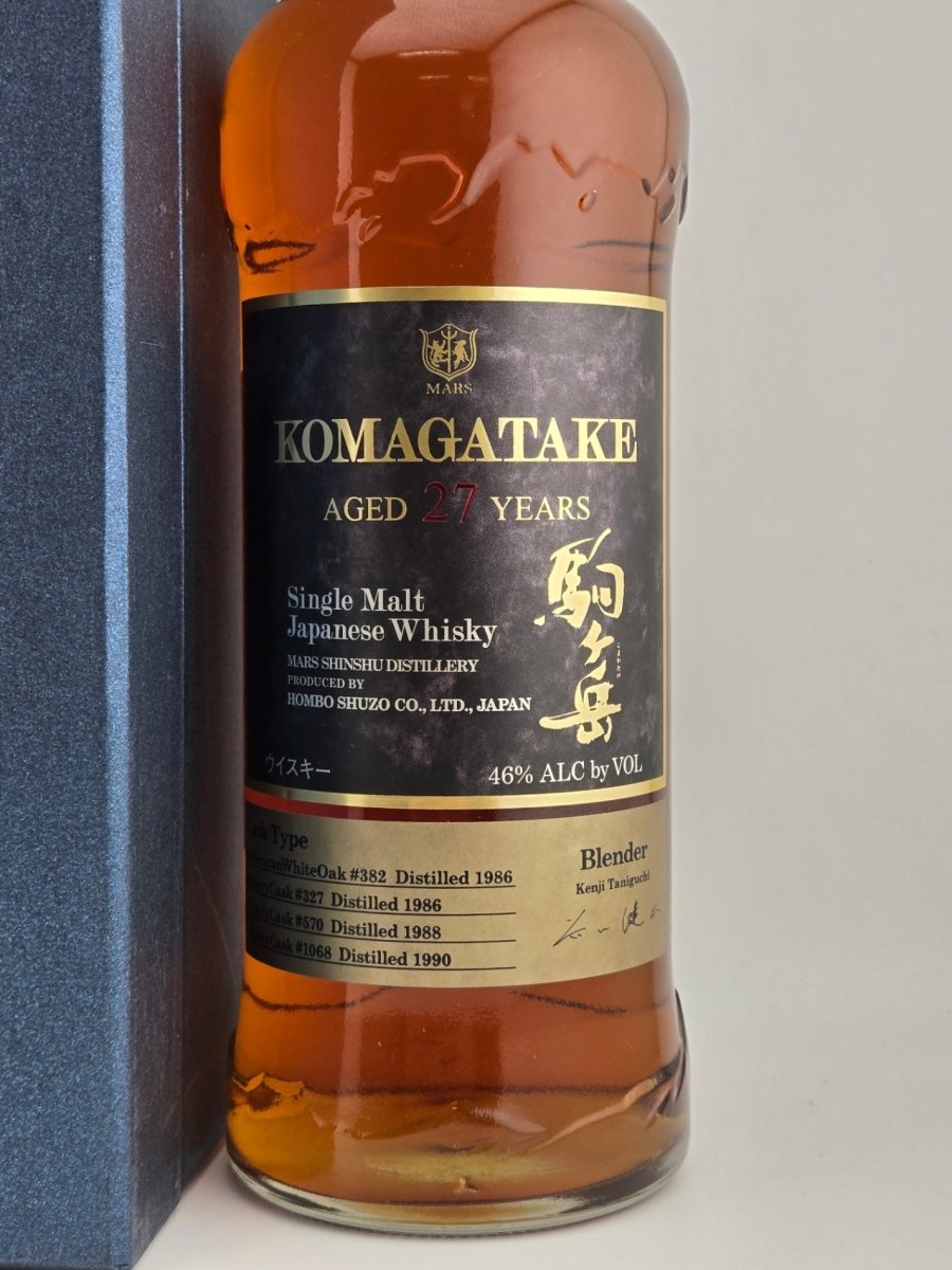 国産ウイスキー シングルモルト駒ヶ岳 AGED 27 YEARS 46度 700ml 化粧箱入 本坊酒造 マルス信州蒸留所 - LIQUOR JOY