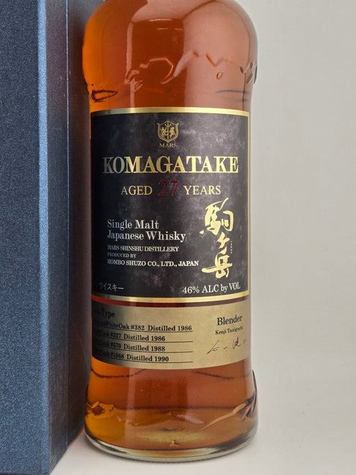 国産ウイスキー シングルモルト駒ヶ岳 AGED 27 YEARS 46度 700ml 化粧箱入 本坊酒造 マルス信州蒸留所 - LIQUOR JOY