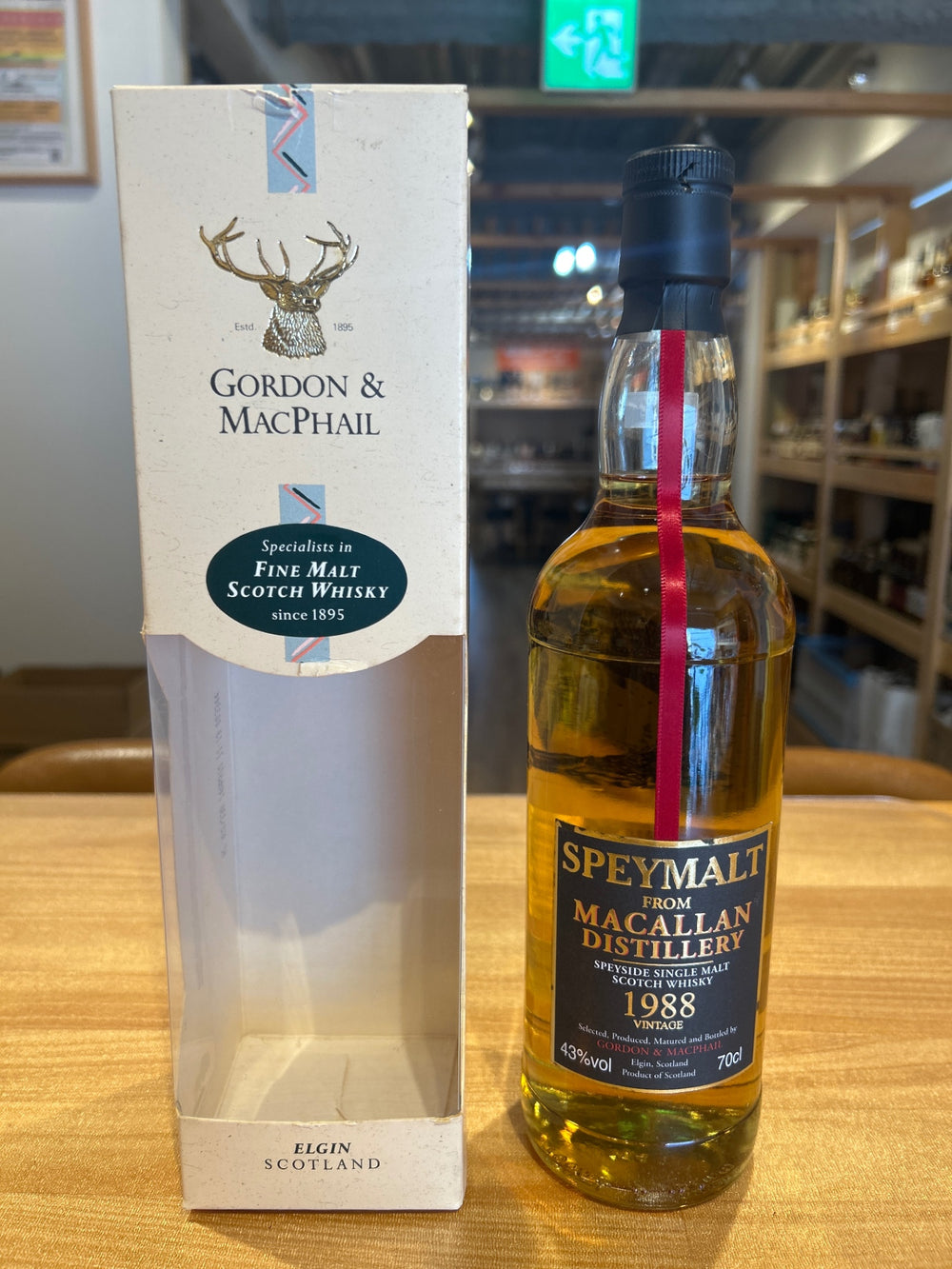 G&Mマッカラン　1988 SPEYMALT 箱付き
