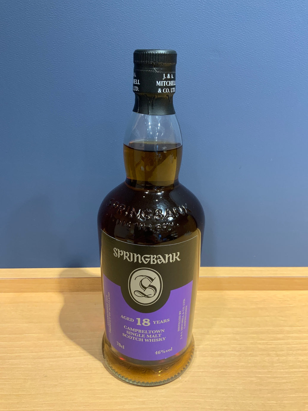 Springbank 18 Year Old, Authentic, 46% Alcohol, 700ml