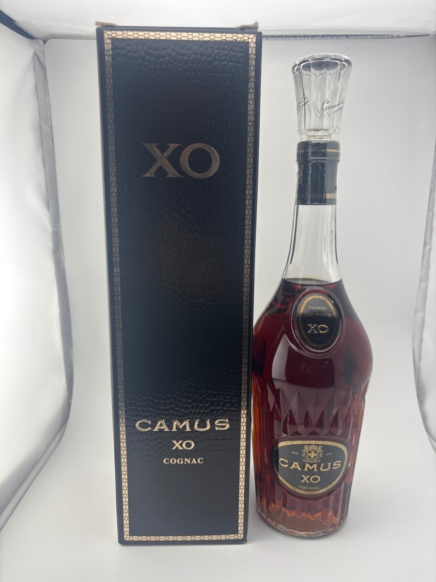 ブランデーオールドボトルコニャックCAMUSカミュXO ロングネックボトル 700ml 40度 箱付き未開栓 アンティーク - LIQUOR JOY