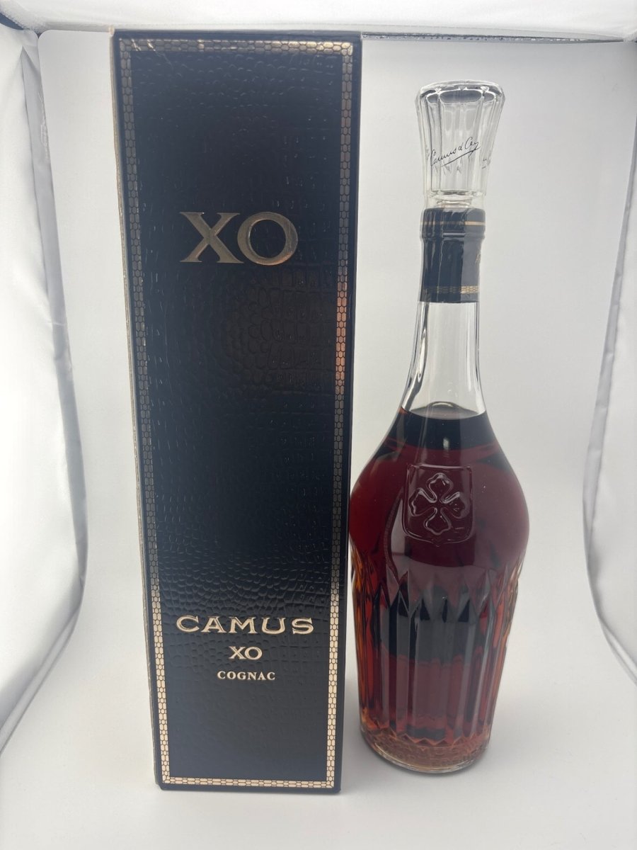 ブランデーオールドボトルコニャックCAMUSカミュXO ロングネックボトル 700ml 40度 箱付き未開栓 アンティーク - LIQUOR JOY