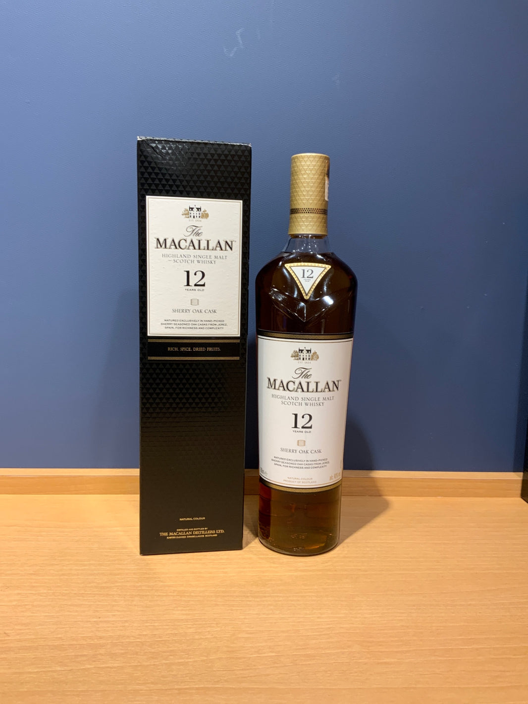 [New Bottle] The Macallan 12 Year Old Sherry Oak, Authentic, 40% ABV, 700ml