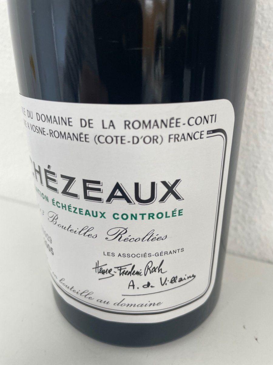 DRC ドメーヌ・ド・ラ・ロマネコンティ エシェゾー 2005 ファインズ 赤 ワイン 750ml 13％ - LIQUOR JOY