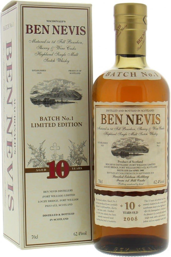 Ben Nevis 10years old Batch No.1
