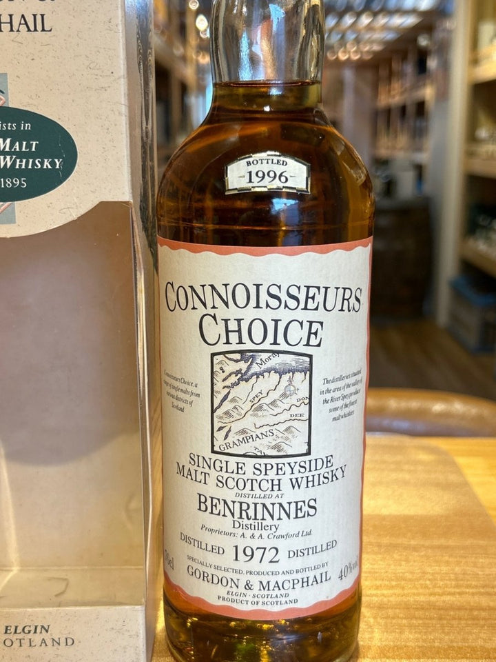 G&M BENRINNES1972 - 1996, Connoisseurs Choice - LIQUOR JOY