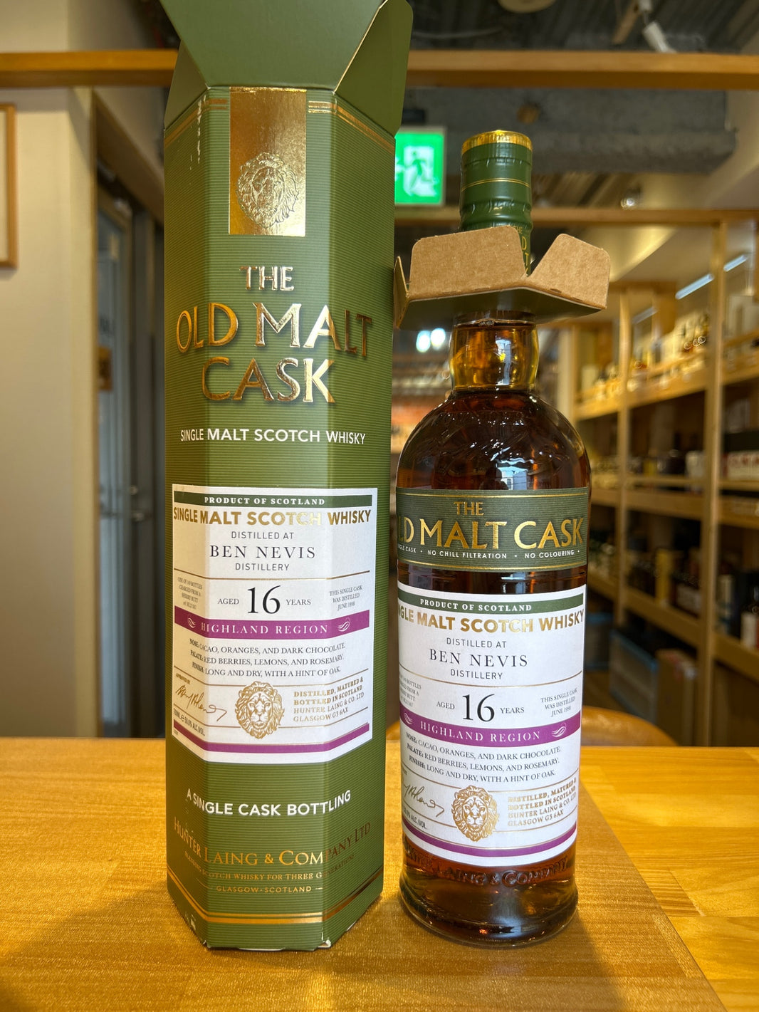 Hunter Laing Old Malt Cask Ben Nevis 1998 16 Year Old 50% ABV 700ml