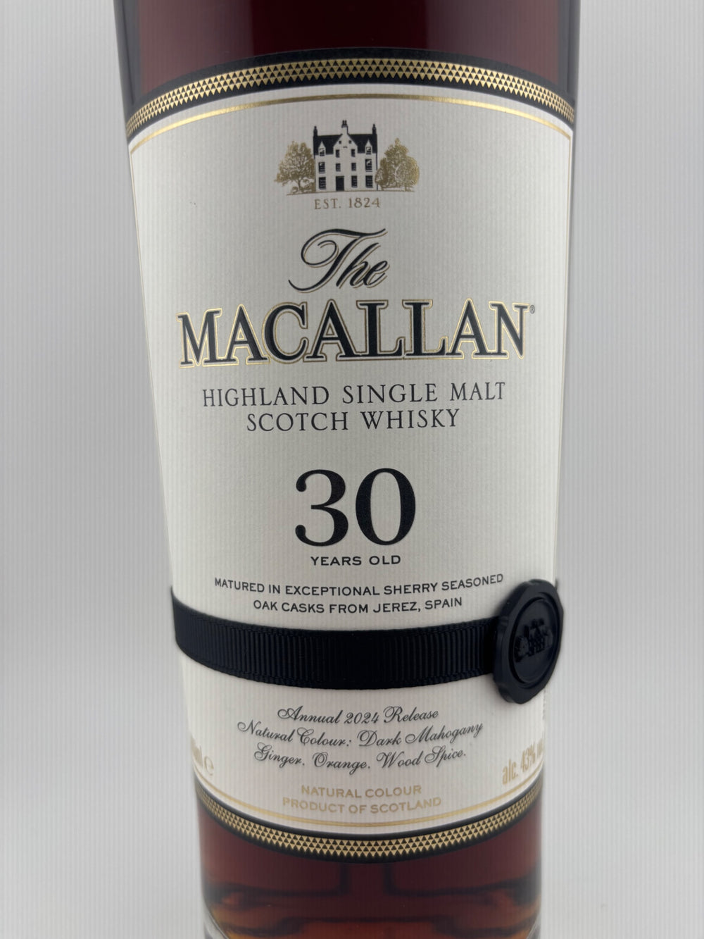 The MACALLAN ザ・マッカラン 30年 2024 シェリーオークカスク 外箱/木箱有 ウイスキー 代理店サントリー